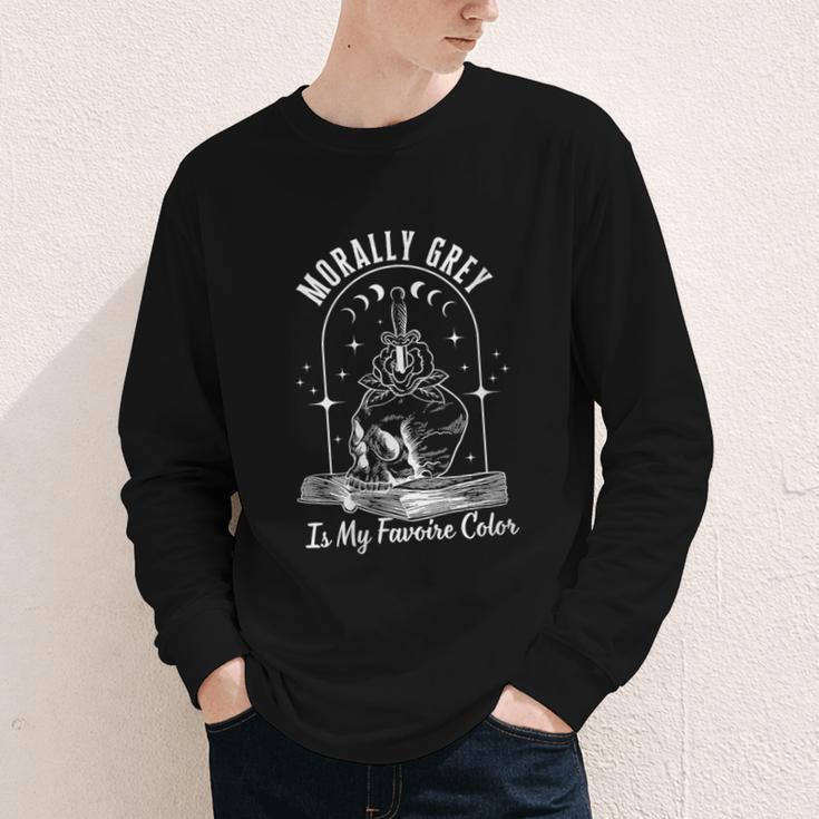 Morally Grey Book Lover Morally Grey Is My Favorite Color Youth Long Sleeve Tee Morally Grey Book Lover Morally Grey Is My Favorite Color Youth Long Sleeve Tee