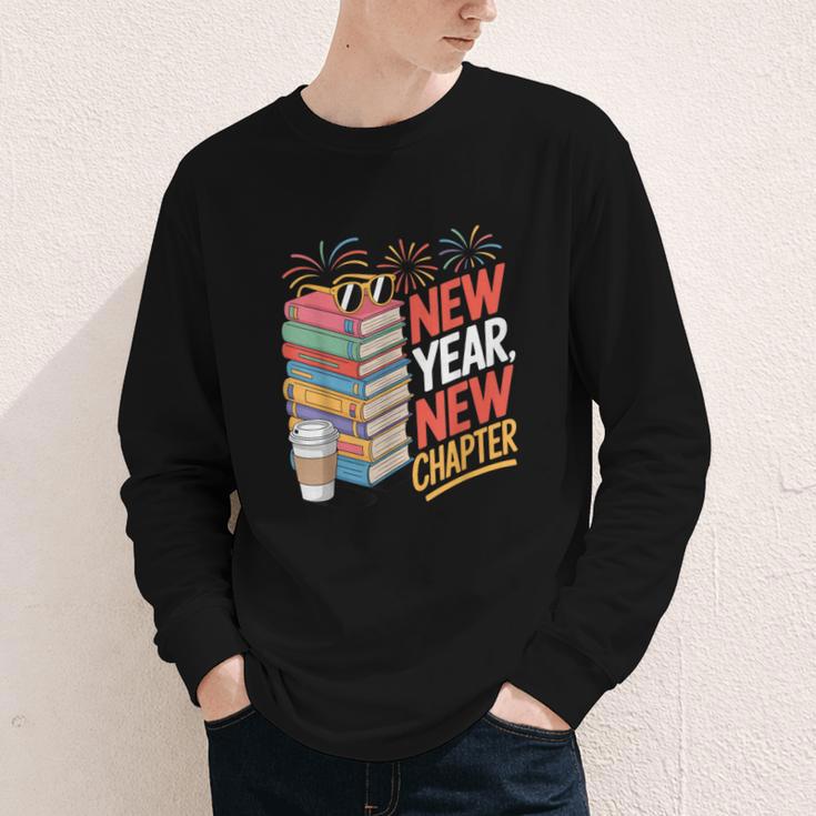 New Year New Chapter Book Lover Reader Youth Long Sleeve Tee