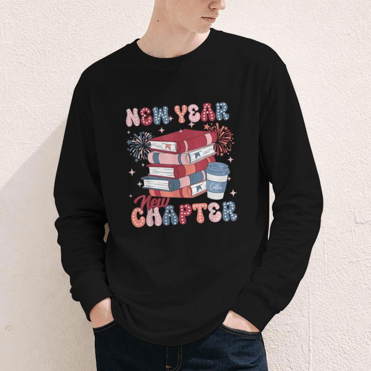New Year New Chapter Happy New Year 2025 Book Lover Youth Long Sleeve Tee