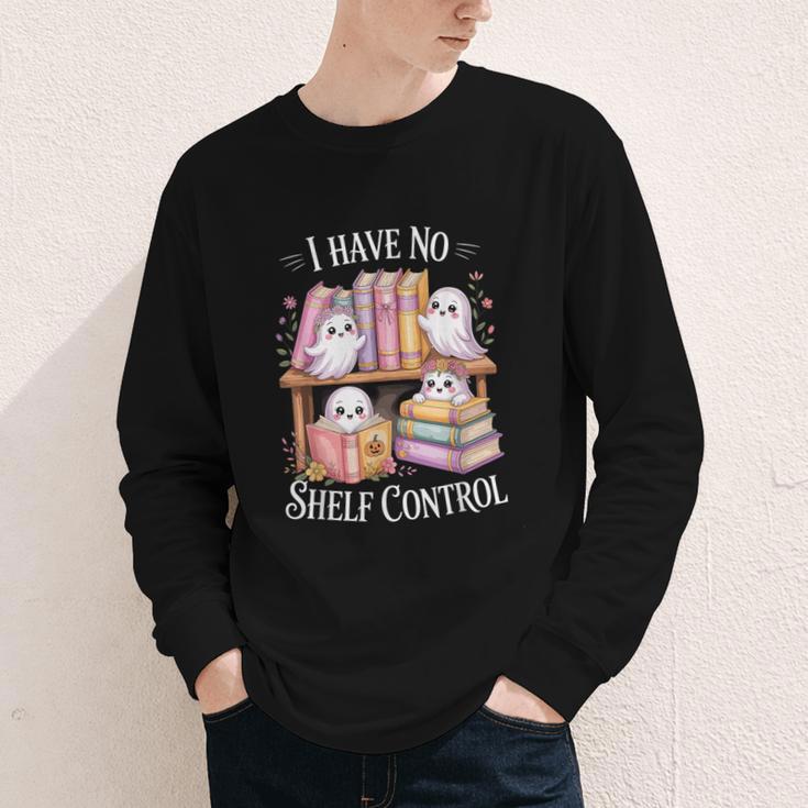 I Have No Shelf Control Ghost Reading Books Pun Youth Long Sleeve Tee I Have No Shelf Control Ghost Reading Books Pun Youth Long Sleeve Tee