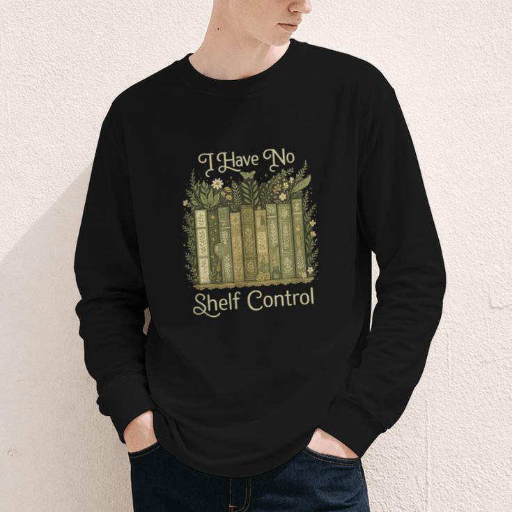 I Have No Shelf Control Vintage Botanical Books Graphic Youth Long Sleeve Tee