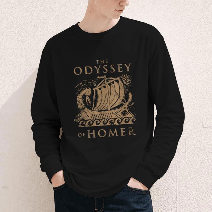 Odisea Soulz Iliad Odyssey Homer Ancient Greek History Book Odyssey Small Youth Long Sleeve Tee