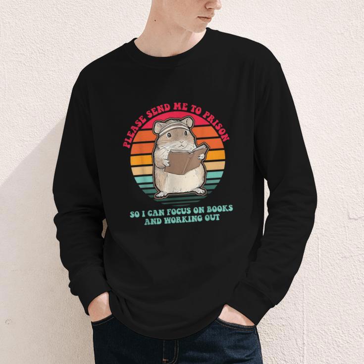 Please Send Me To Prison So I Can Focus On Books Youth Long Sleeve Tee