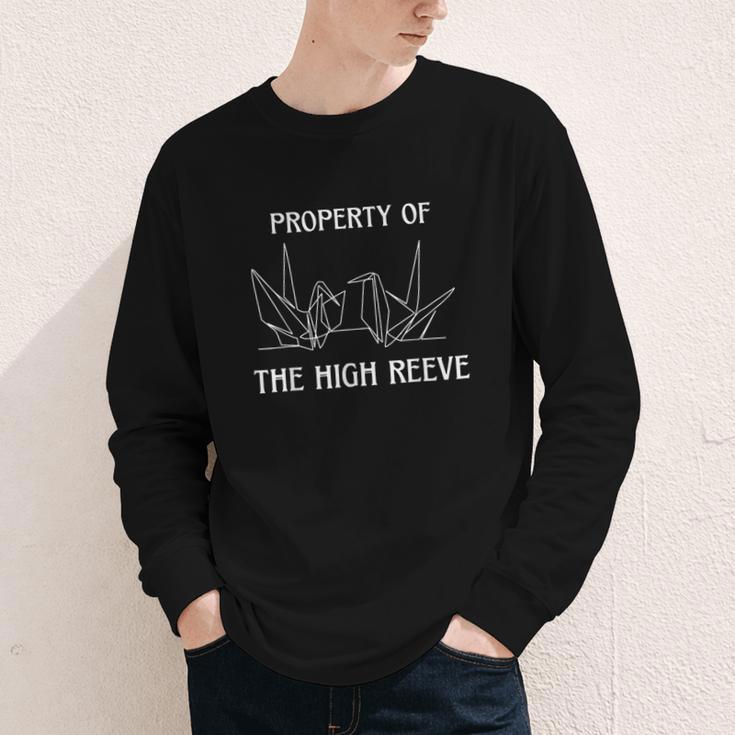 Property Of The High Reeve Bookish Manacled Dark Romance Youth Long Sleeve Tee