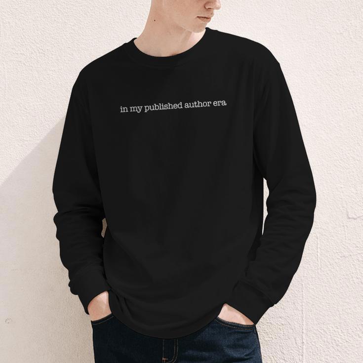 In My Published Author Era Cute Book Lover Writer Retro Youth Long Sleeve Tee