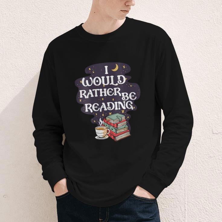 I Would Rather Be Reading Bookworm Book Lover Librarian Kids Youth Long Sleeve Tee I Would Rather Be Reading Bookworm Book Lover Librarian Kids Youth Long Sleeve Tee