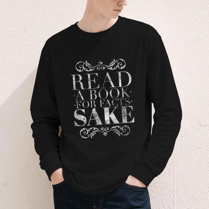 Read a Book For Facts Sake Librarian Youth Long Sleeve Tee