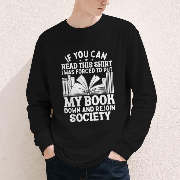 If You Can Read This For Book Lovers Reading Youth Long Sleeve Tee