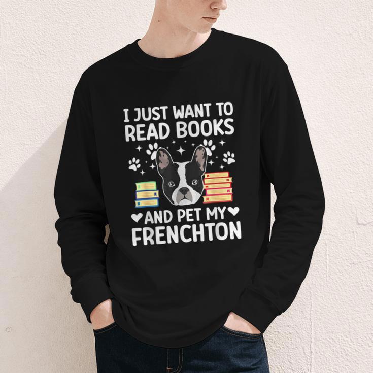 Read Books & Pet My Frenchton Owner Frenchton Lover Youth Long Sleeve Tee