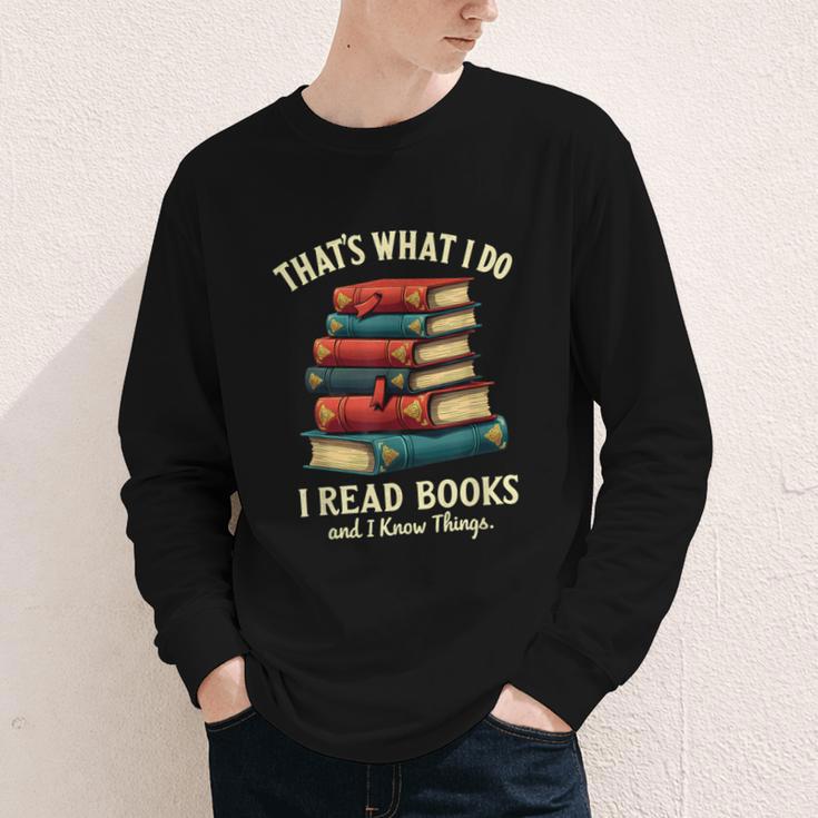 I Read Books Bookworm Halloween Youth Long Sleeve Tee