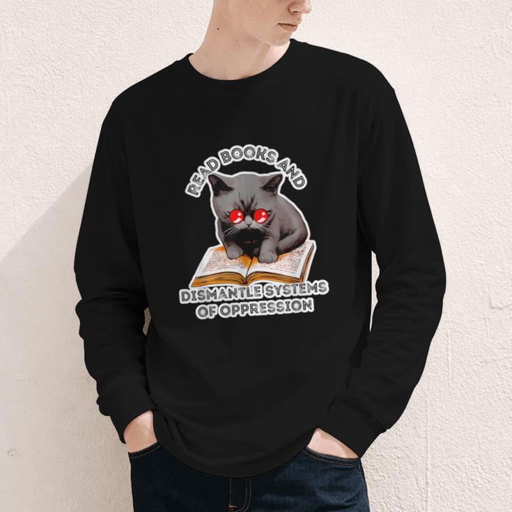 Read Books And Dismantle Systems Of Oppression Youth Long Sleeve Tee