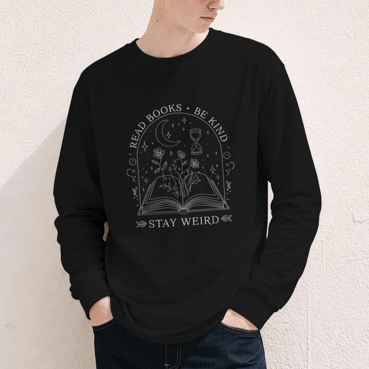 Read Books Be Kind Stay Weird Book Reading Youth Long Sleeve Tee