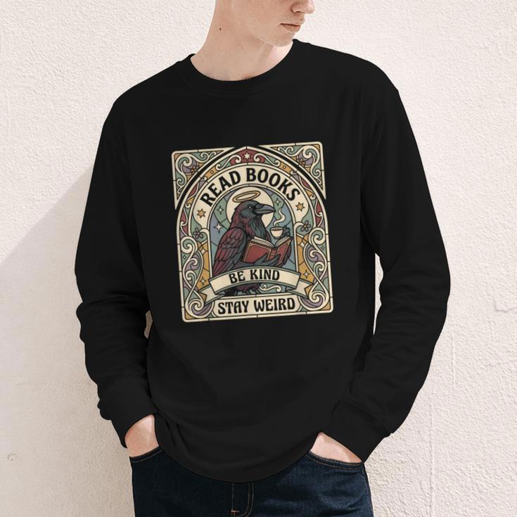 Read Books Be Kind Stay Weird Raven Tarot Reading Coffee Youth Long Sleeve Tee Read Books Be Kind Stay Weird Raven Tarot Reading Coffee Youth Long Sleeve Tee