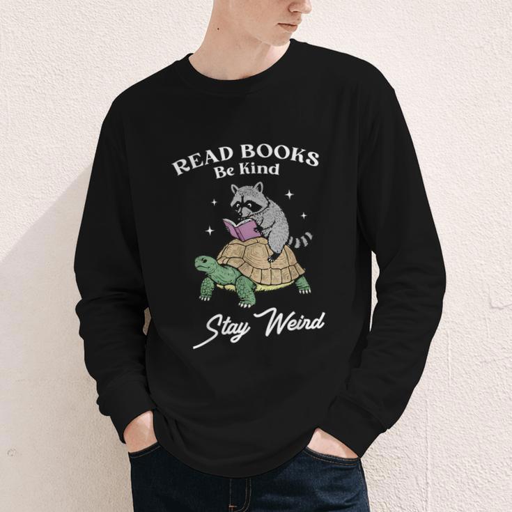 Read Books Be Kind Stay Weird Youth Long Sleeve Tee