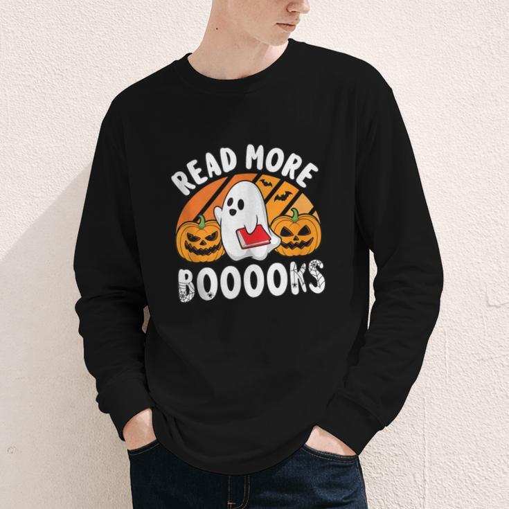 Read More Books Teacher Halloween Men Women Youth Long Sleeve Tee
