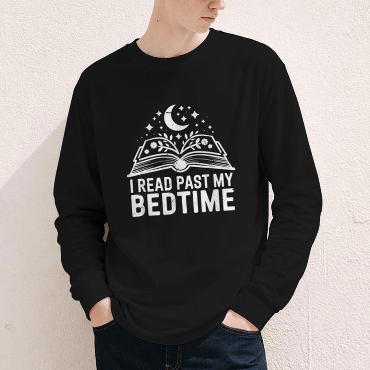 I Read Past My Bedtime Book Lover For Women Men Kids Youth Long Sleeve Tee