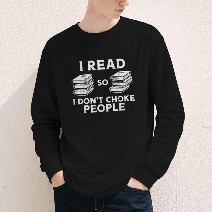 I Read Reading Book Librarian Across America Men Women Kids Youth Long Sleeve Tee