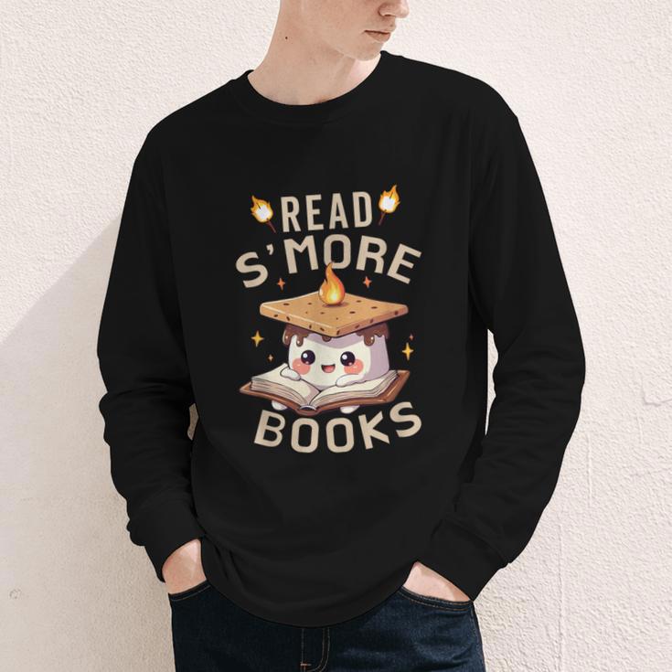Read S'More Book Marshmallow Book Reading Lover Youth Long Sleeve Tee