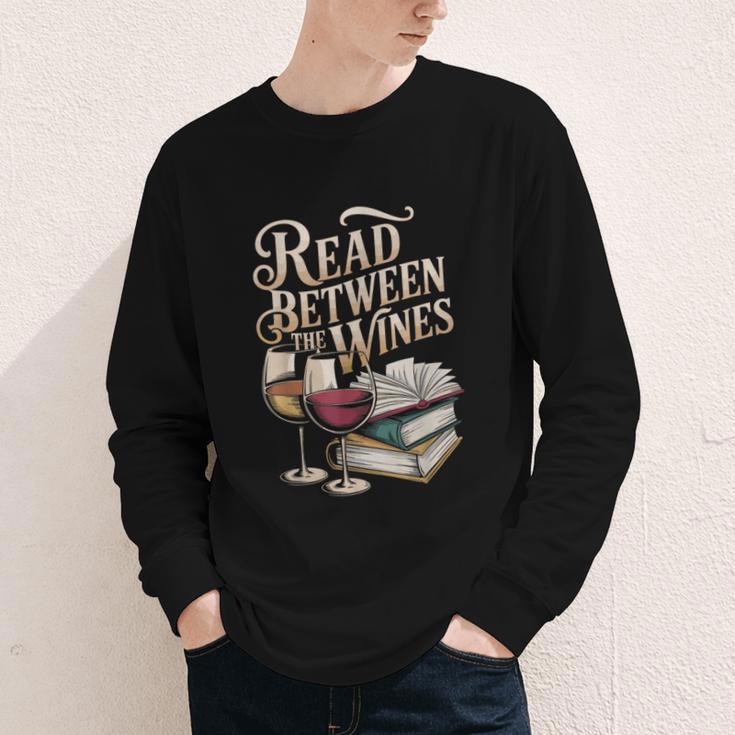 Read Between The Wines Vintage Book Lovers Wine Reading Youth Long Sleeve Tee Read Between The Wines Vintage Book Lovers Wine Reading Youth Long Sleeve Tee