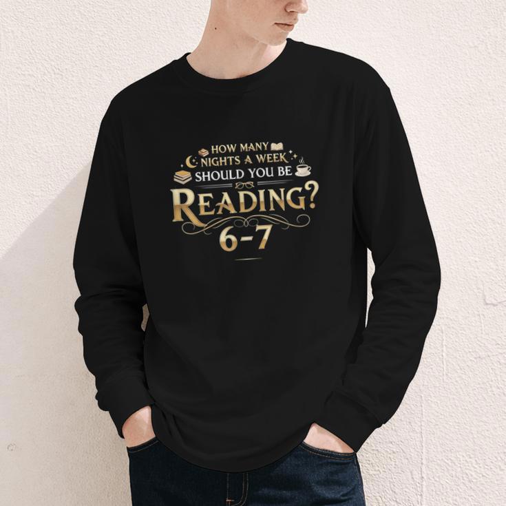 Reading 6–7 Teacher Librarian English Book Lover Quote Youth Long Sleeve Tee