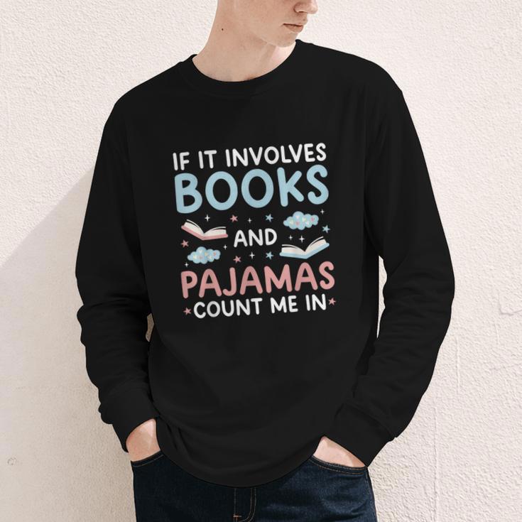 Reading Bedtime If It Involves Books And Pajamas Count Me In Youth Long Sleeve Tee Reading Bedtime If It Involves Books And Pajamas Count Me In Youth Long Sleeve Tee