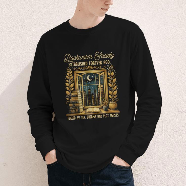 Reading Book Lover Bookish Readers Bookworm Society Youth Long Sleeve Tee