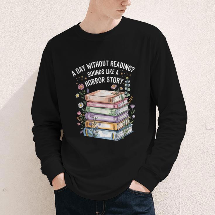 Reading Book Lover Humor For Readers And Bookworms Youth Long Sleeve Tee