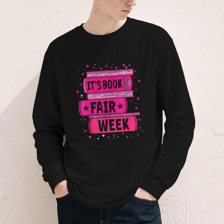 Reading Books Its Book Fair Week Youth Long Sleeve Tee