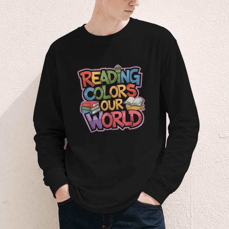 Reading Colors Our World Books Lover Youth Long Sleeve Tee