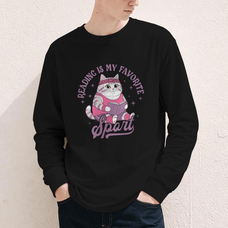 Reading Is My Favorite Sport Bookworm Cat Lover Book-Club Youth Long Sleeve Tee Reading Is My Favorite Sport Bookworm Cat Lover Book-Club Youth Long Sleeve Tee
