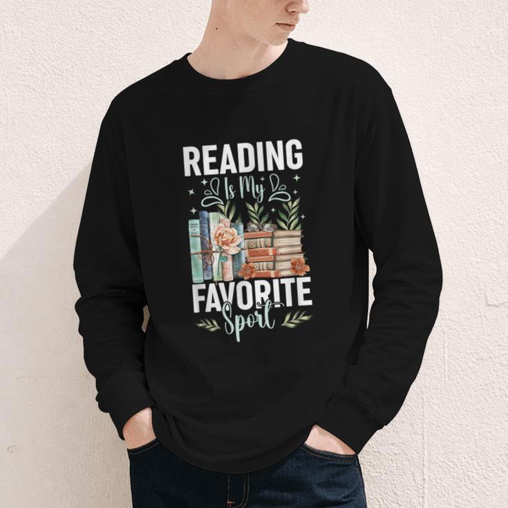 Reading Is My Favorite Sport Bookworm Youth Long Sleeve Tee