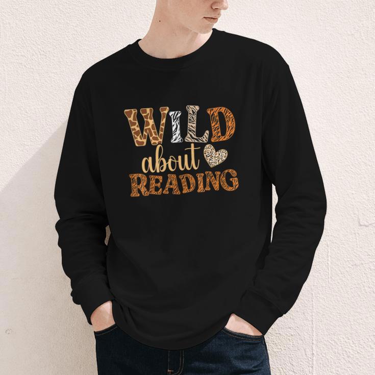 Reading Lover Wild About Reading Reading Books And Bookworm Youth Long Sleeve Tee