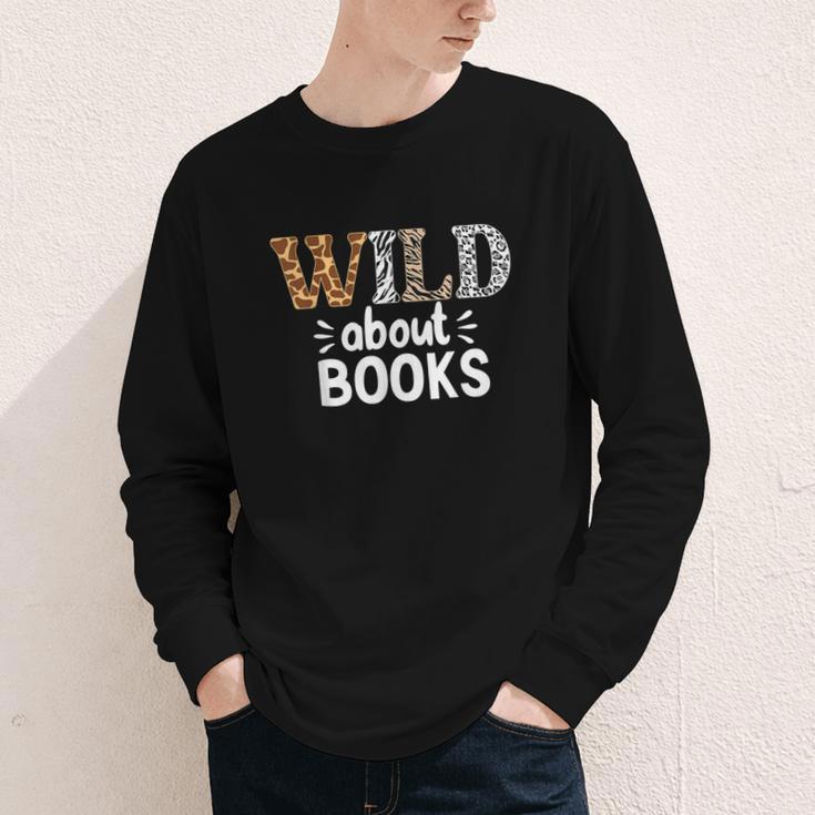 Reading Lover Wild About Books Reading Books And Bookworm Youth Long Sleeve Tee