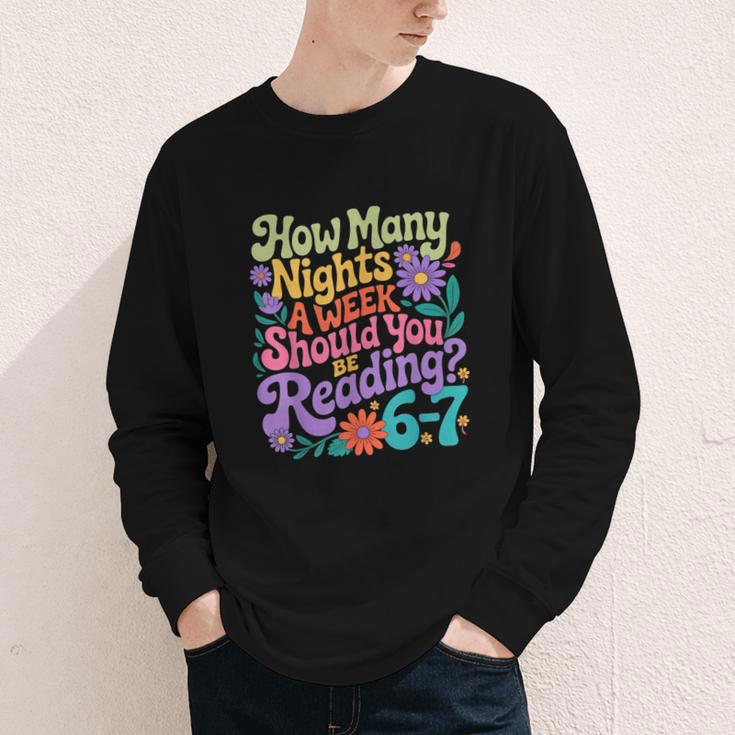 Reading Six Seven Meme Book Lover 67 Teacher 6 7 Youth Long Sleeve Tee Reading Six Seven Meme Book Lover 67 Teacher 6 7 Youth Long Sleeve Tee