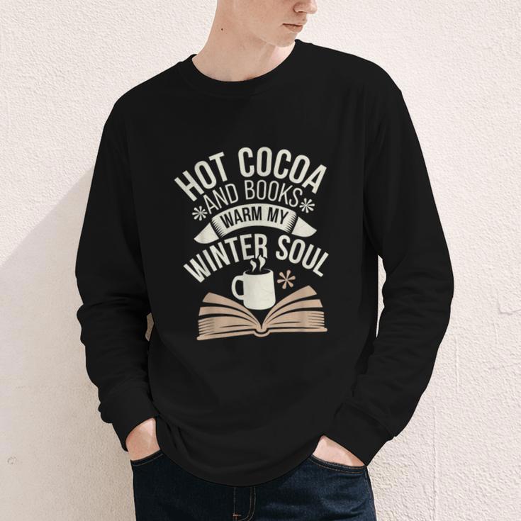 Reading All Winter Cozy Book Lover And Literary Escape Youth Long Sleeve Tee
