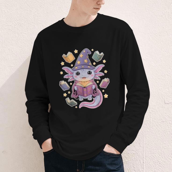 ReadsALOTL Cute Axolotl Book Lover Youth Long Sleeve Tee