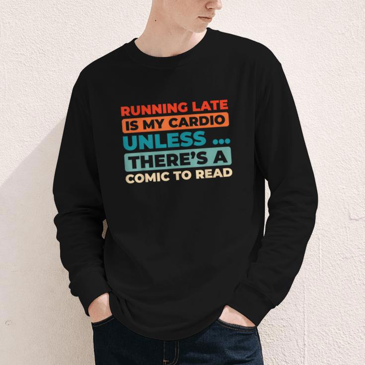 Retro Art Graphic Novels Superheroes Vintage Comic Books Youth Long Sleeve Tee