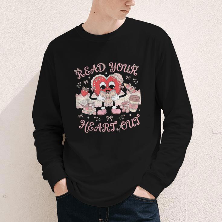 Retro Read Your Heart Out Valentine’s Day Teacher Book Lover Youth Long Sleeve Tee Retro Read Your Heart Out Valentine’s Day Teacher Book Lover Youth Long Sleeve Tee