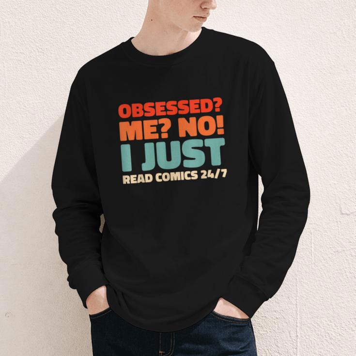 Retro Superheroes Art Graphic Novels Vintage Comic Books Youth Long Sleeve Tee