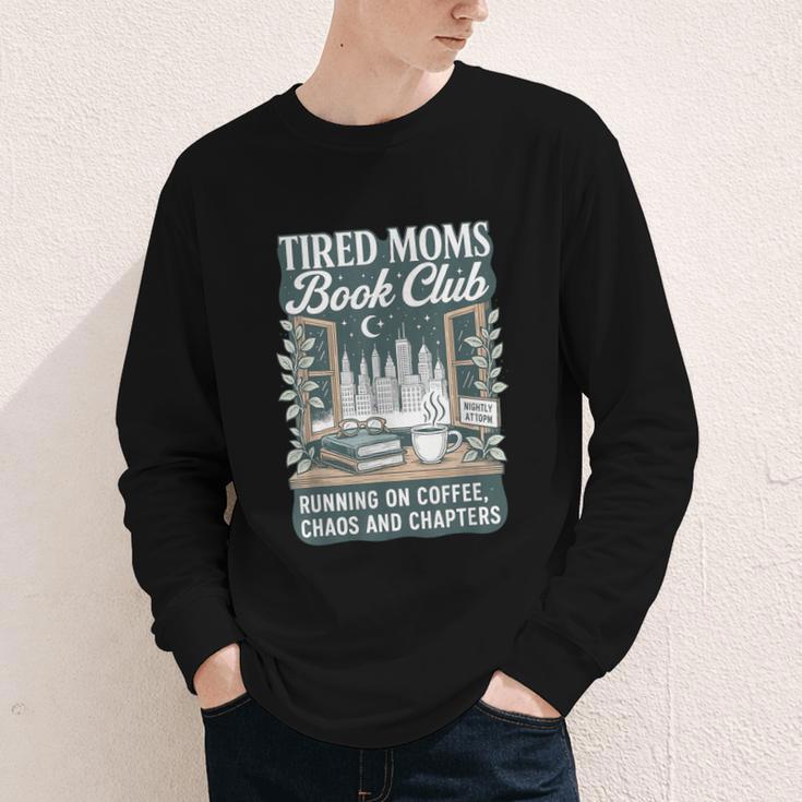 Retro Tired Moms Book Club Bookish Booktrovert Mother's Day Youth Long Sleeve Tee Retro Tired Moms Book Club Bookish Booktrovert Mother's Day Youth Long Sleeve Tee