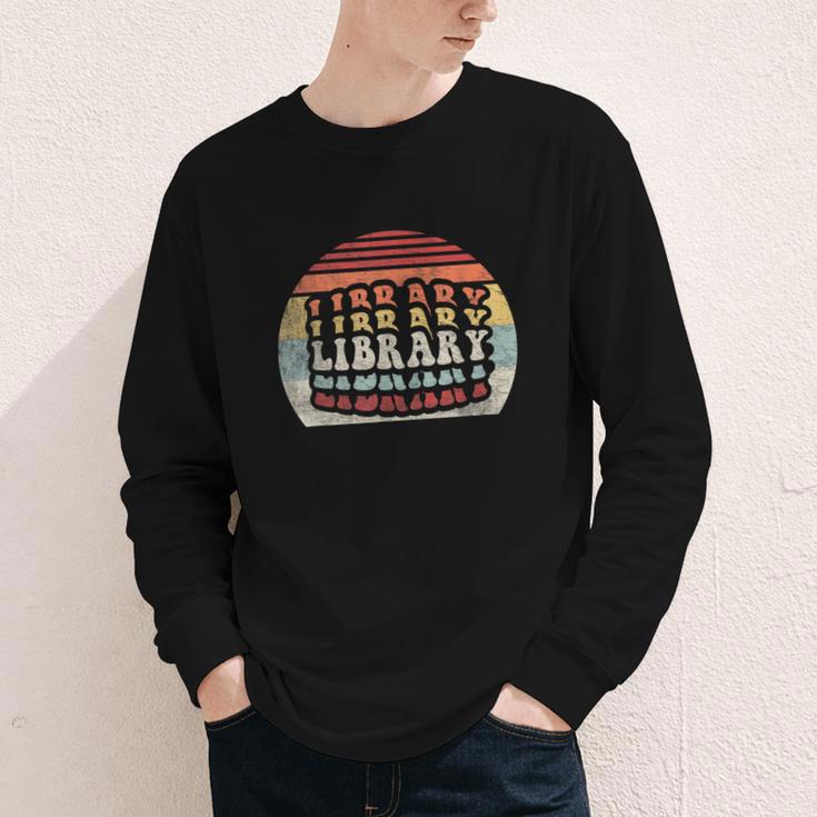 Retro Vintage Bookworm Library Shirt Book Lover Youth Long Sleeve Tee
