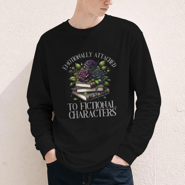 Romance Book Shirt Emotionally Attached Fictional Characters Youth Long Sleeve Tee