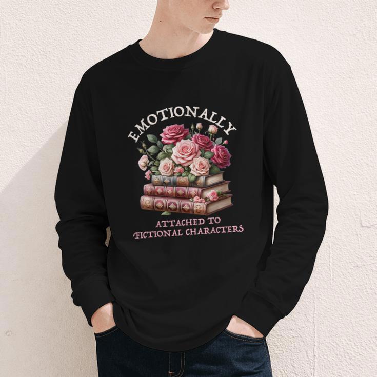Romance Book Women Emotionally Attached Fictional Characters Youth Long Sleeve Tee