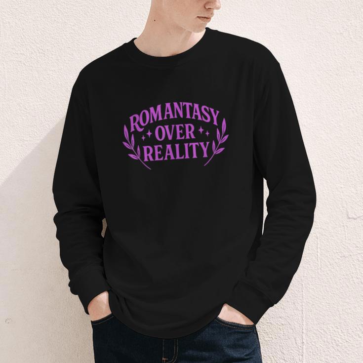 Romantasy Book Reader Aesthetic With Fantasy Feels Youth Long Sleeve Tee