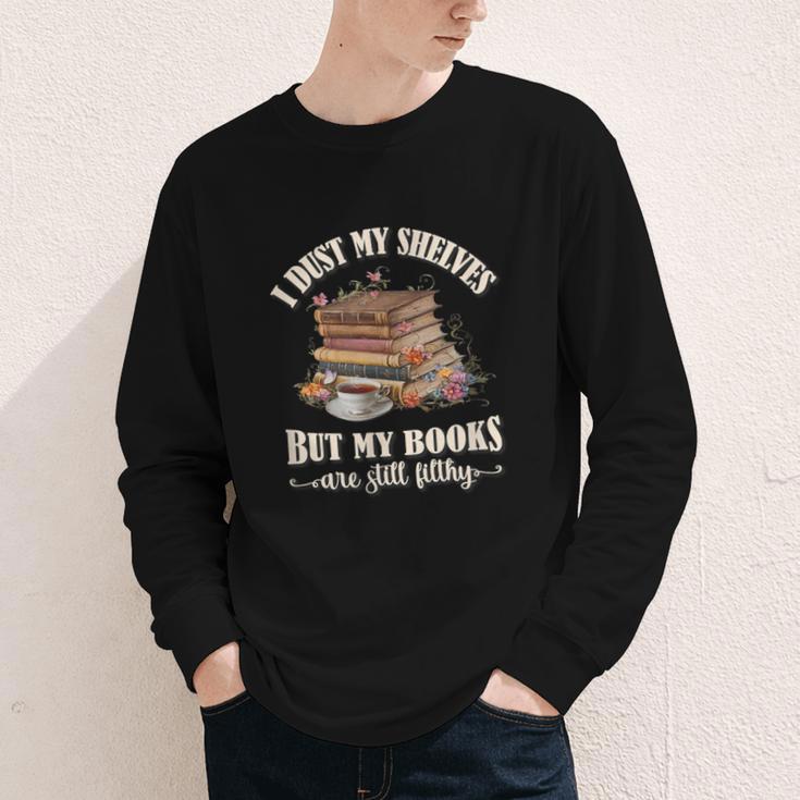 Romantasy I Dust My Shelves But My Books Are Still Filthy Youth Long Sleeve Tee
