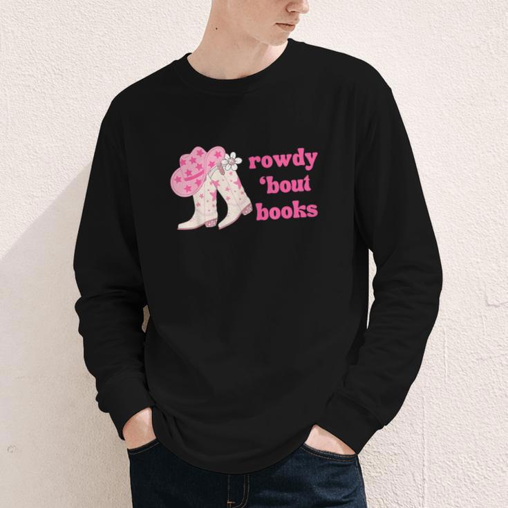 Rowdy 'Bout Books Cowboy Lovers Youth Long Sleeve Tee