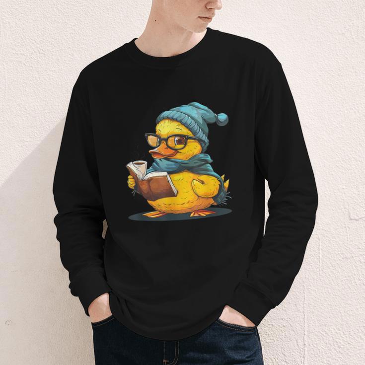 Rubber Duck Reading Book Rubber Duckie Reader Coffee Lover Youth Long Sleeve Tee Rubber Duck Reading Book Rubber Duckie Reader Coffee Lover Youth Long Sleeve Tee