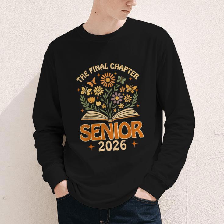 Senior 2026 Final Chapter Retro Book Lover Last First Day Youth Long Sleeve Tee