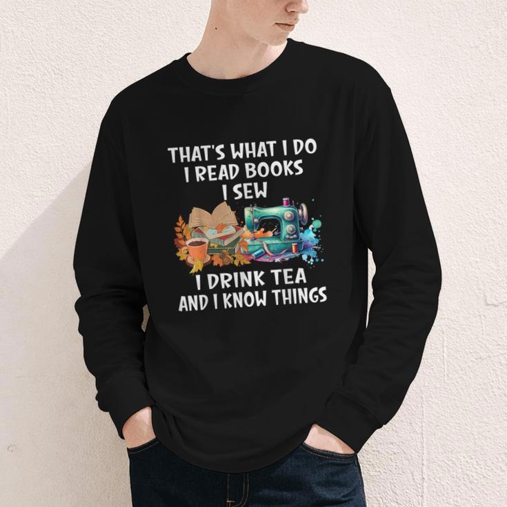 Sewing Reading Books Drinking Tea Sew Sewist Youth Long Sleeve Tee Sewing Reading Books Drinking Tea Sew Sewist Youth Long Sleeve Tee
