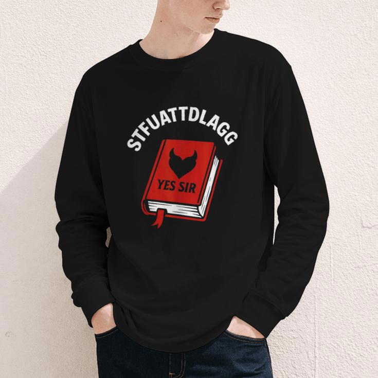 Sexy STFUATTDLAGG Yes Sir Reading Spicy Good Book Love Heart Youth Long Sleeve Tee